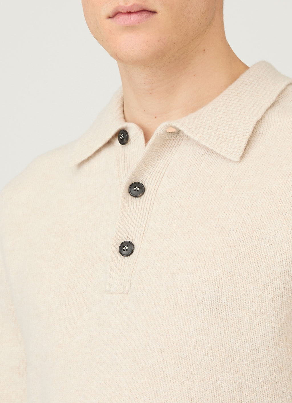 Lambswool Polo Genser