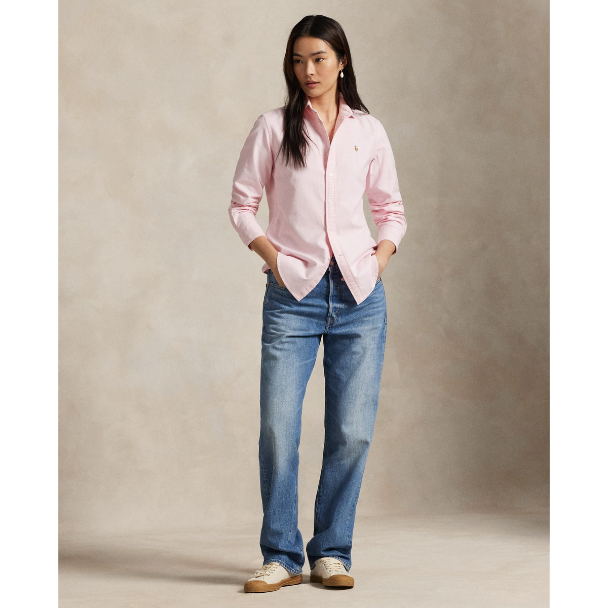 LS CRLTE ST-LONG SLEEVE-BUTTON FRONT SHIRT Skjorte