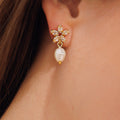 EMMY EARRINGS RHODIUM Ørepynt