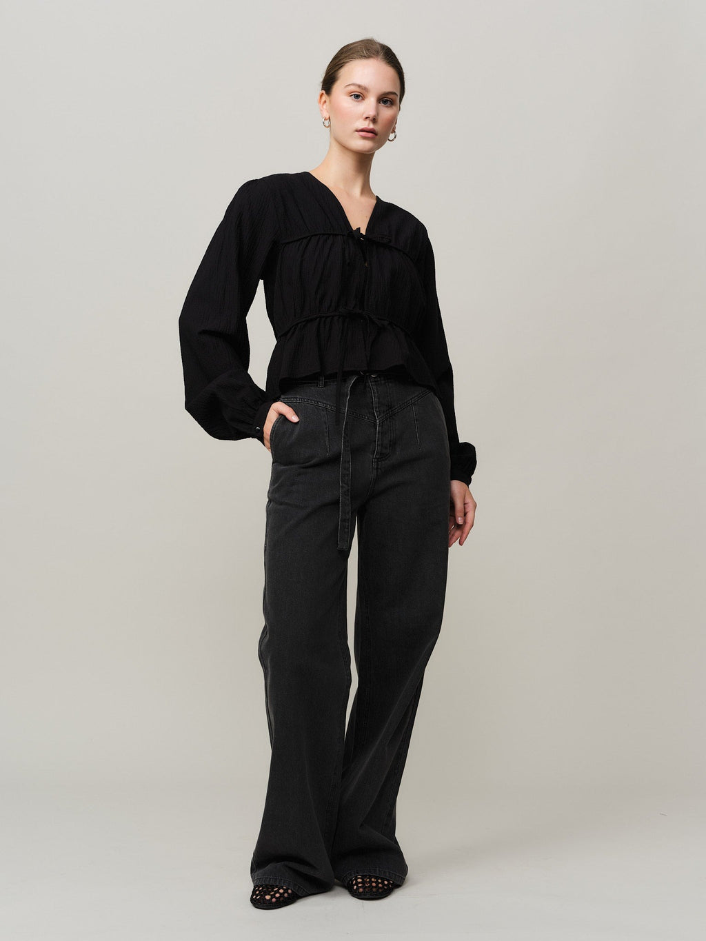 Mercer String Blouse Bluse