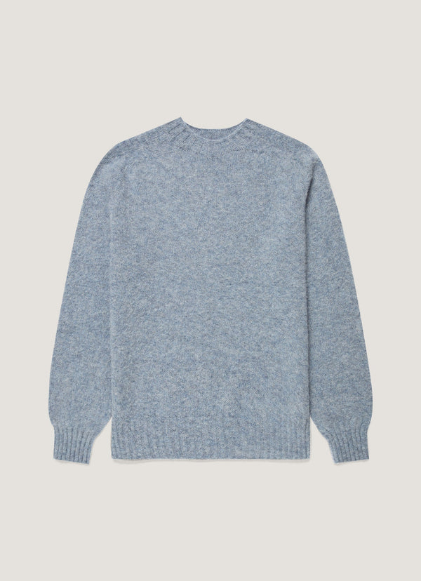 Brushed Shetland Crew Neck Sweater