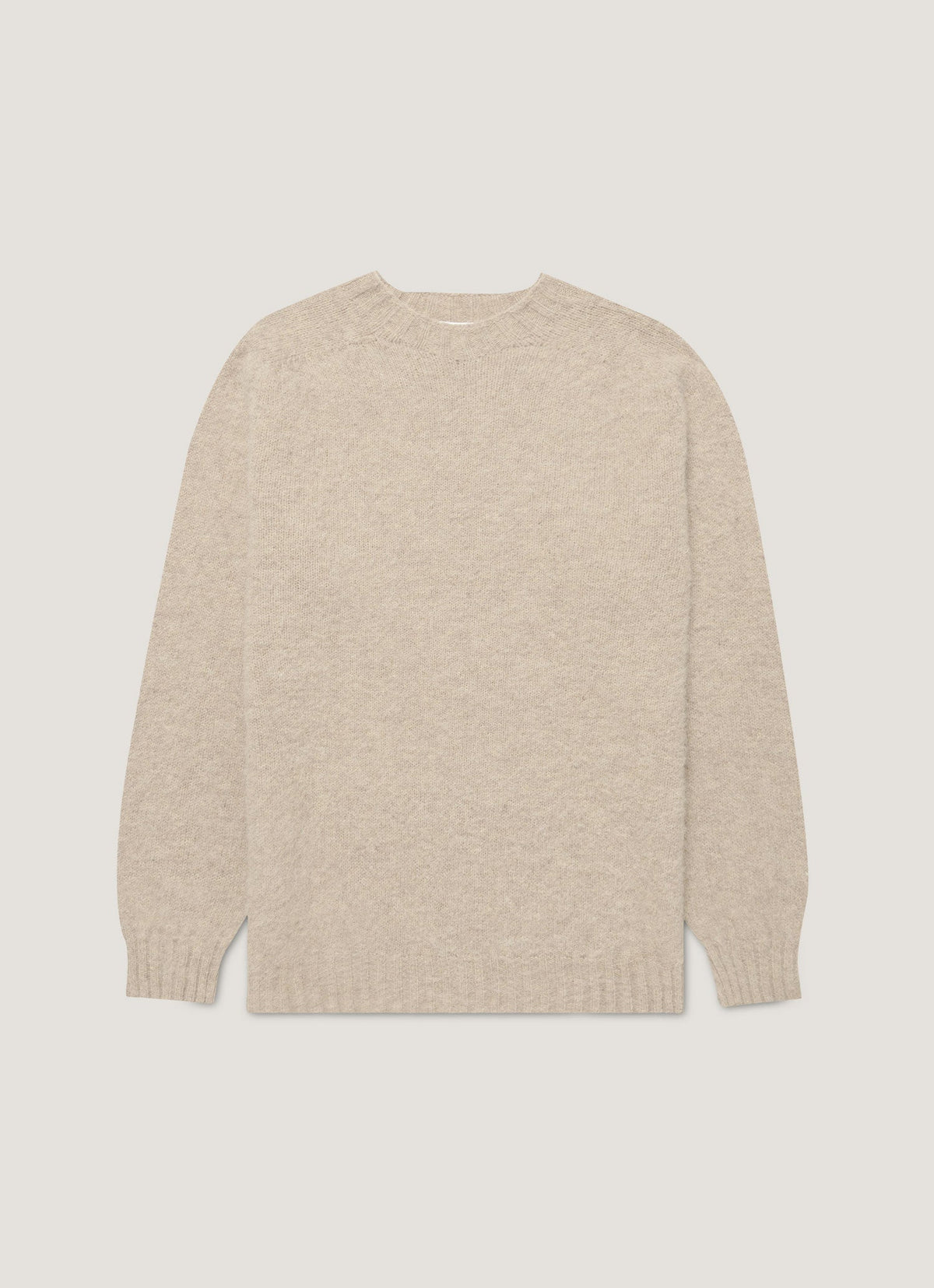 Brushed Shetland Crew Neck Genser