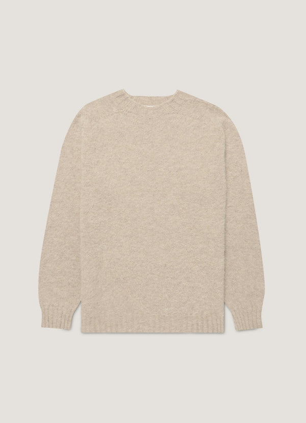 Brushed Shetland Crew Neck Sweater