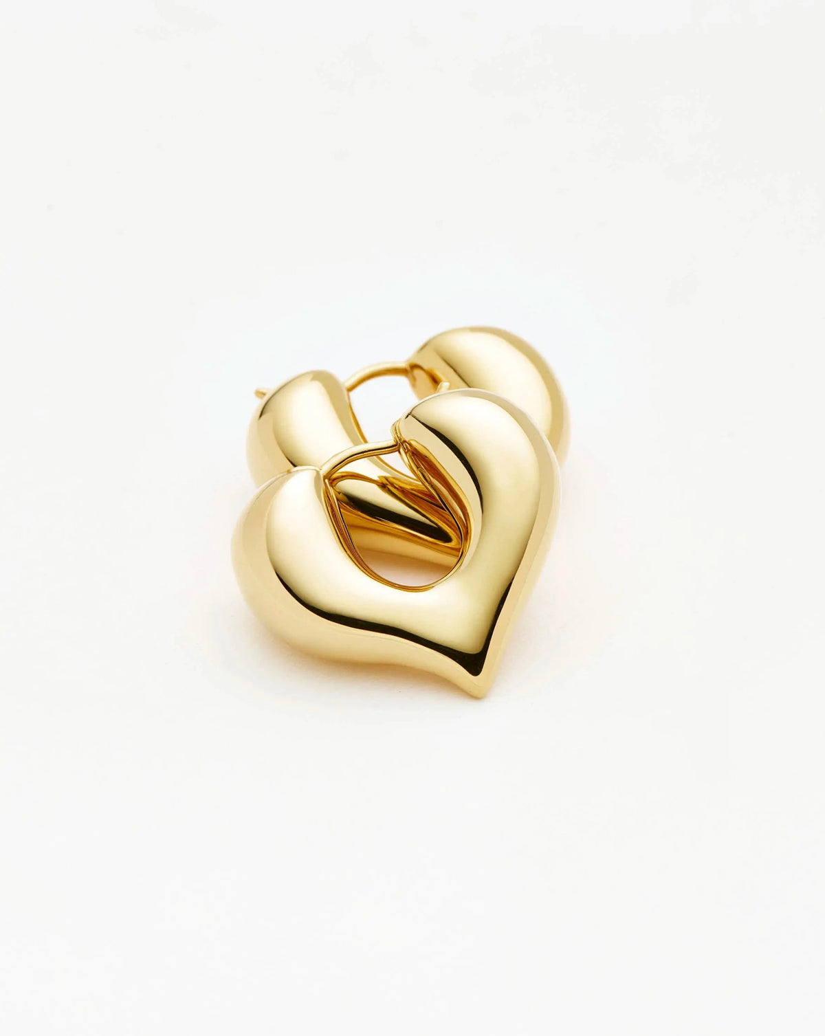 Molten Heart Medium Hoop Earrings Ørepynt