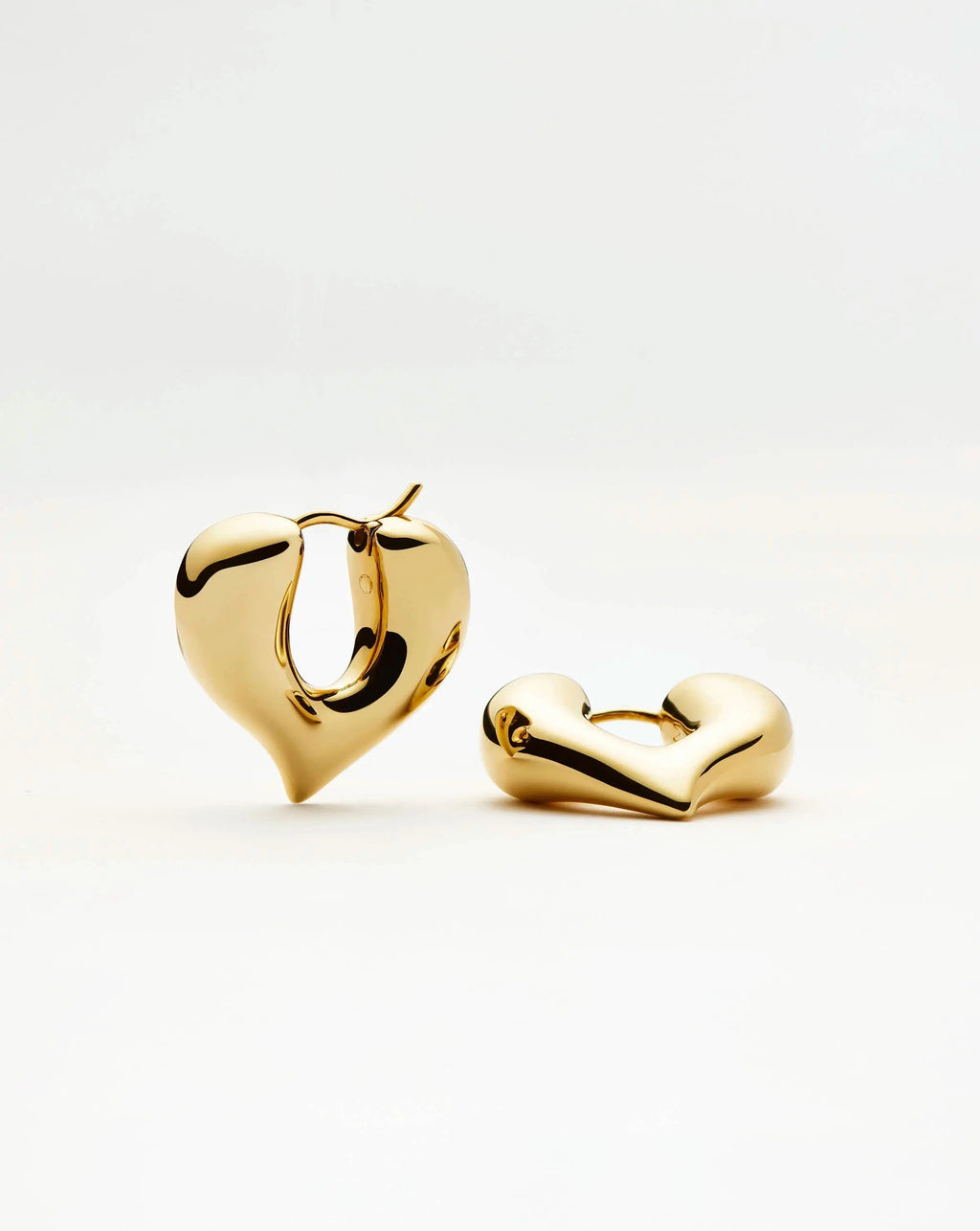 Molten Heart Medium Hoop Earrings Ørepynt