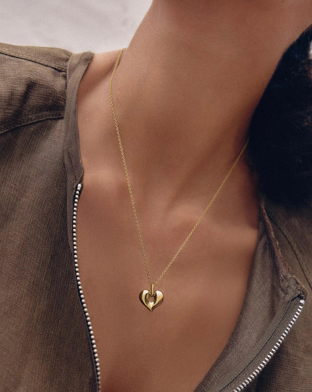 Molten Heart Pendant Necklace Smykke