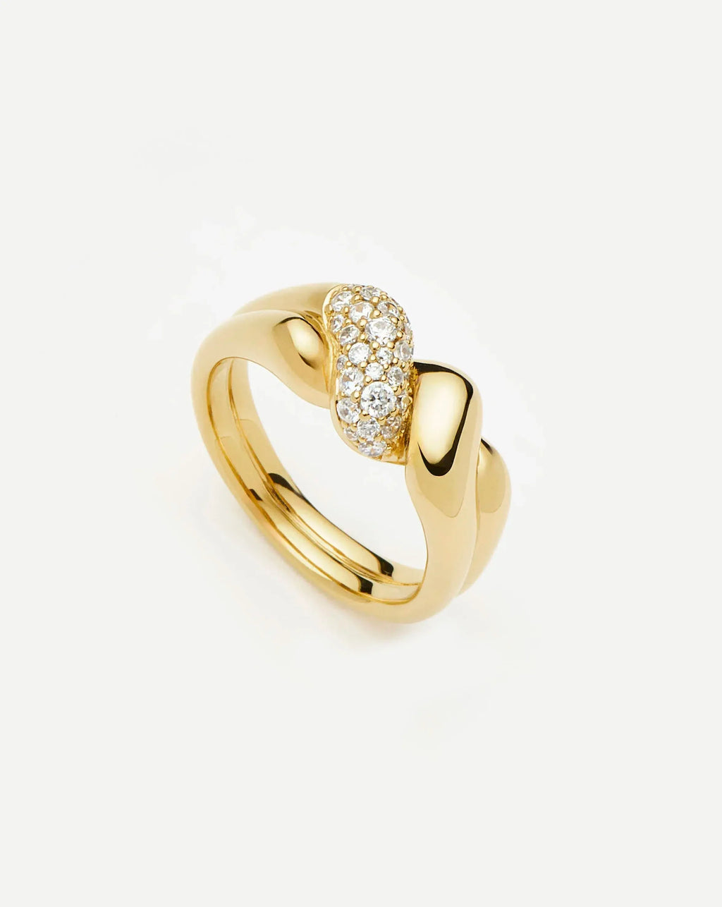 MOLTEN SNOW DOUBLE STATEMENT RING Ring