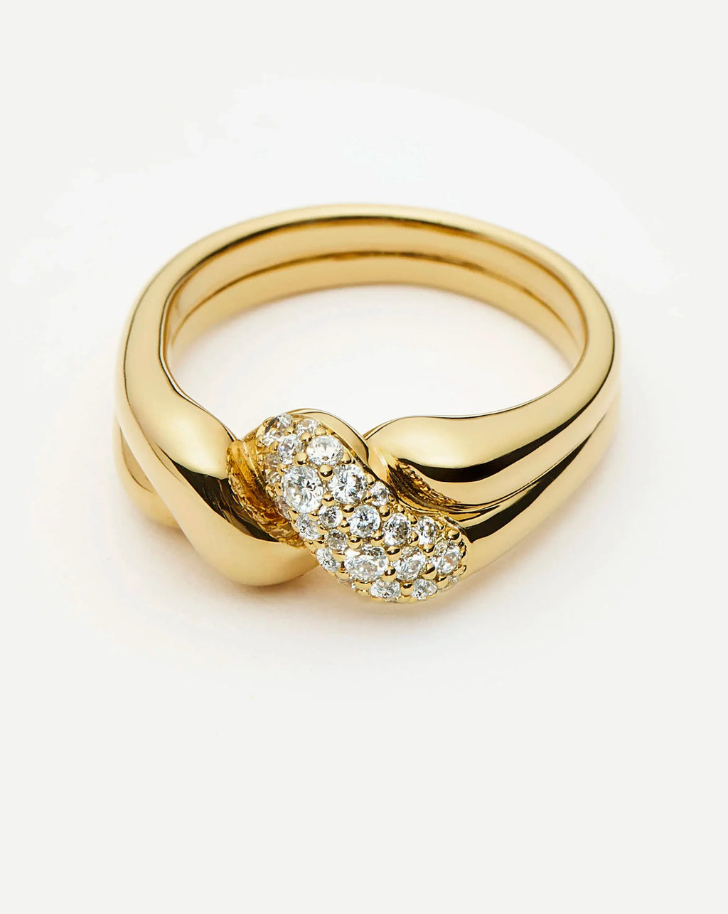 MOLTEN SNOW DOUBLE STATEMENT RING Ring