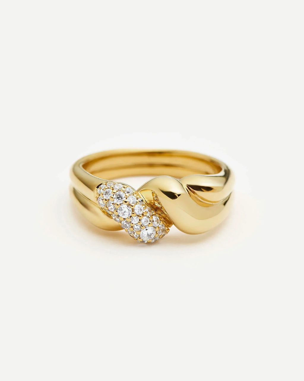 MOLTEN SNOW DOUBLE STATEMENT RING Ring