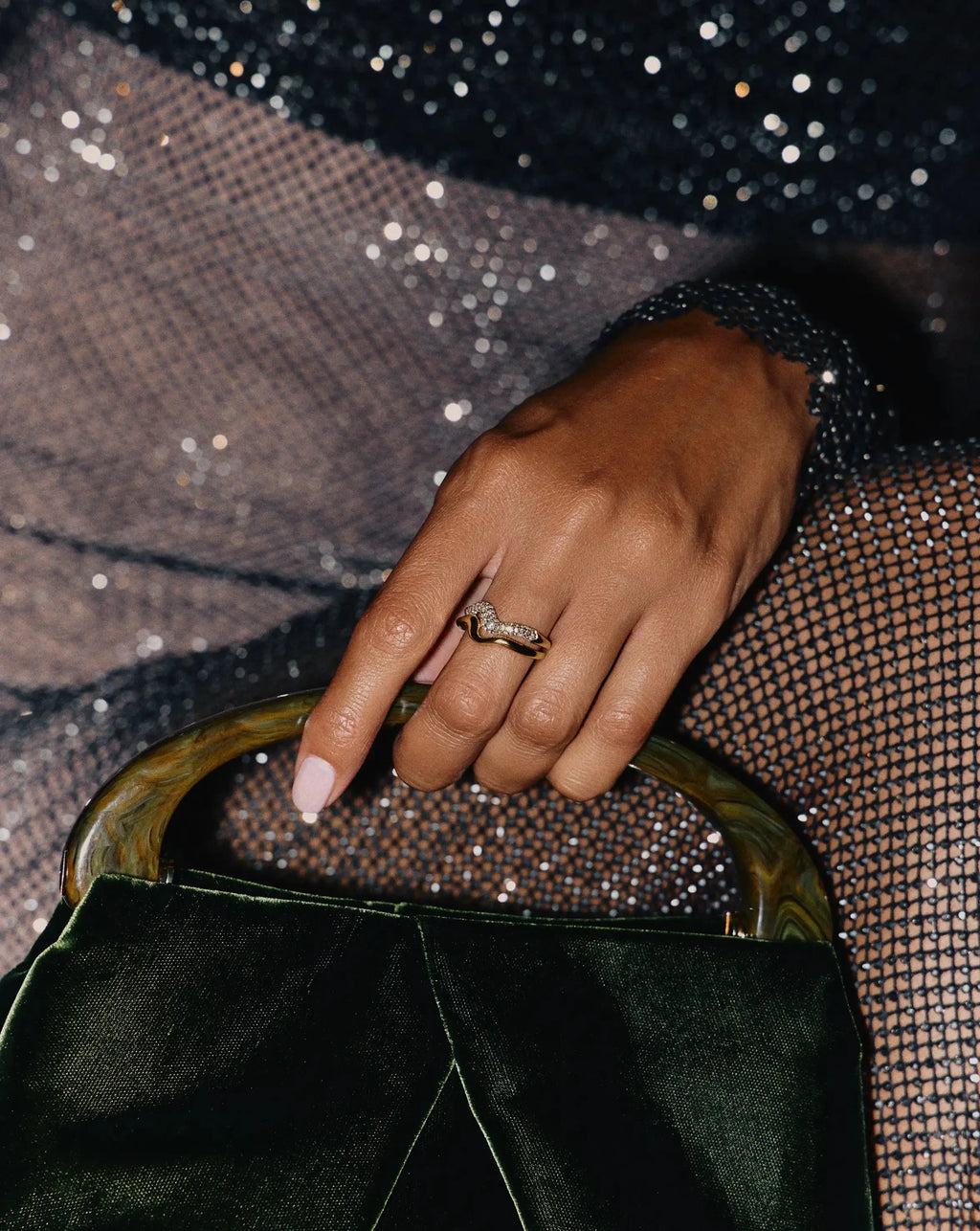 MOLTEN SNOW STACKING RING Ring