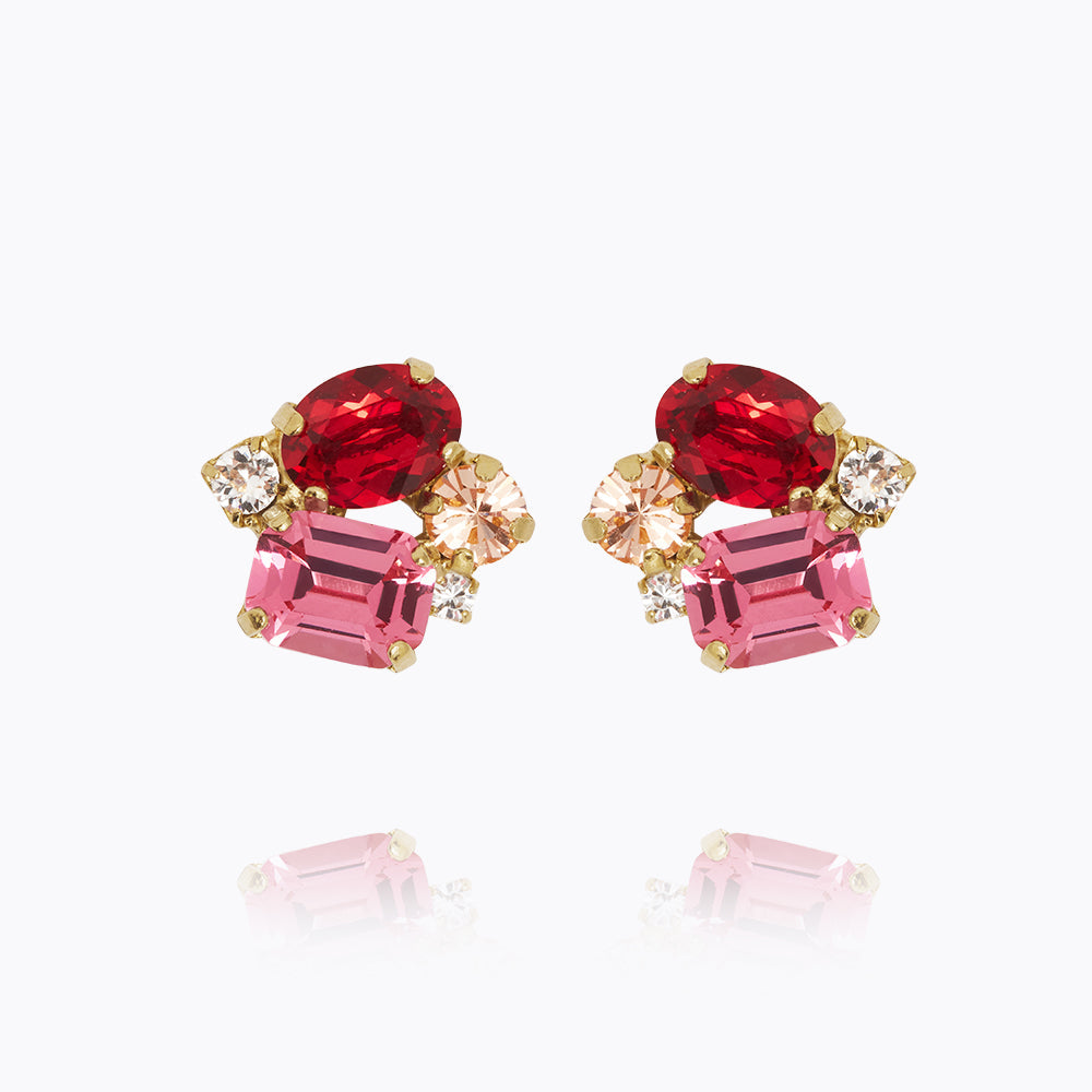 PETITE CAROLINA EARRINGS GOLD Ørepynt