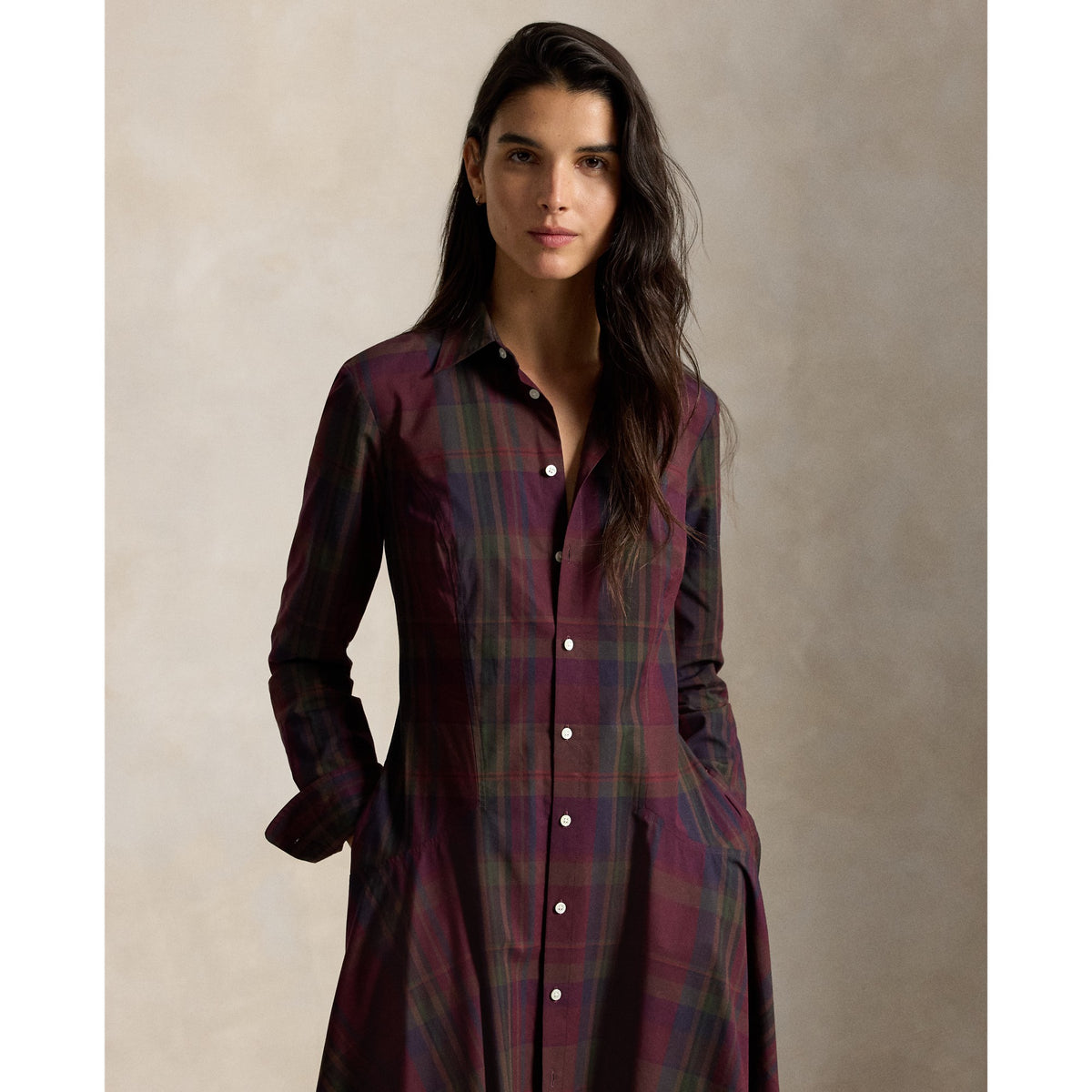 WOVEN-SHIRT DRESS-DRESSES Kjoler