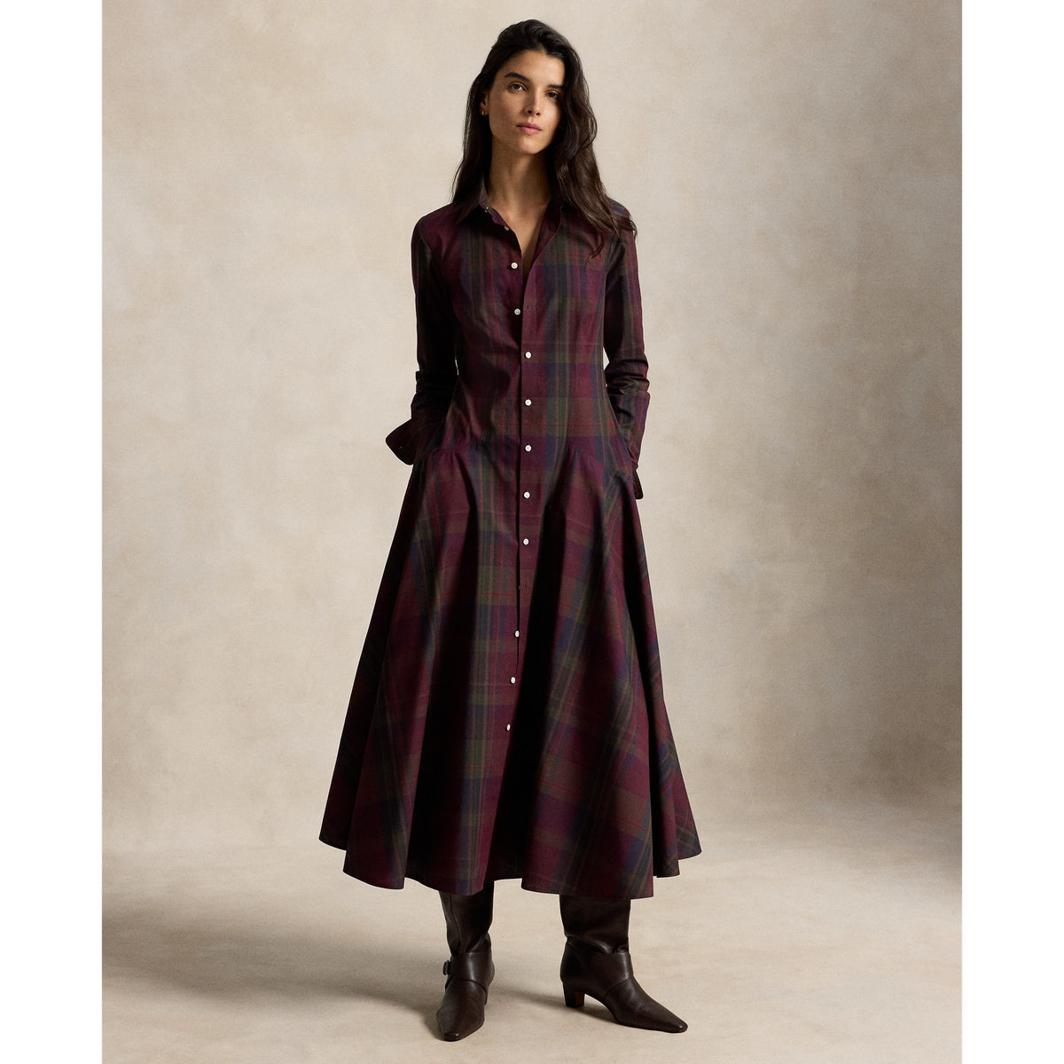 WOVEN-SHIRT DRESS-DRESSES Kjoler