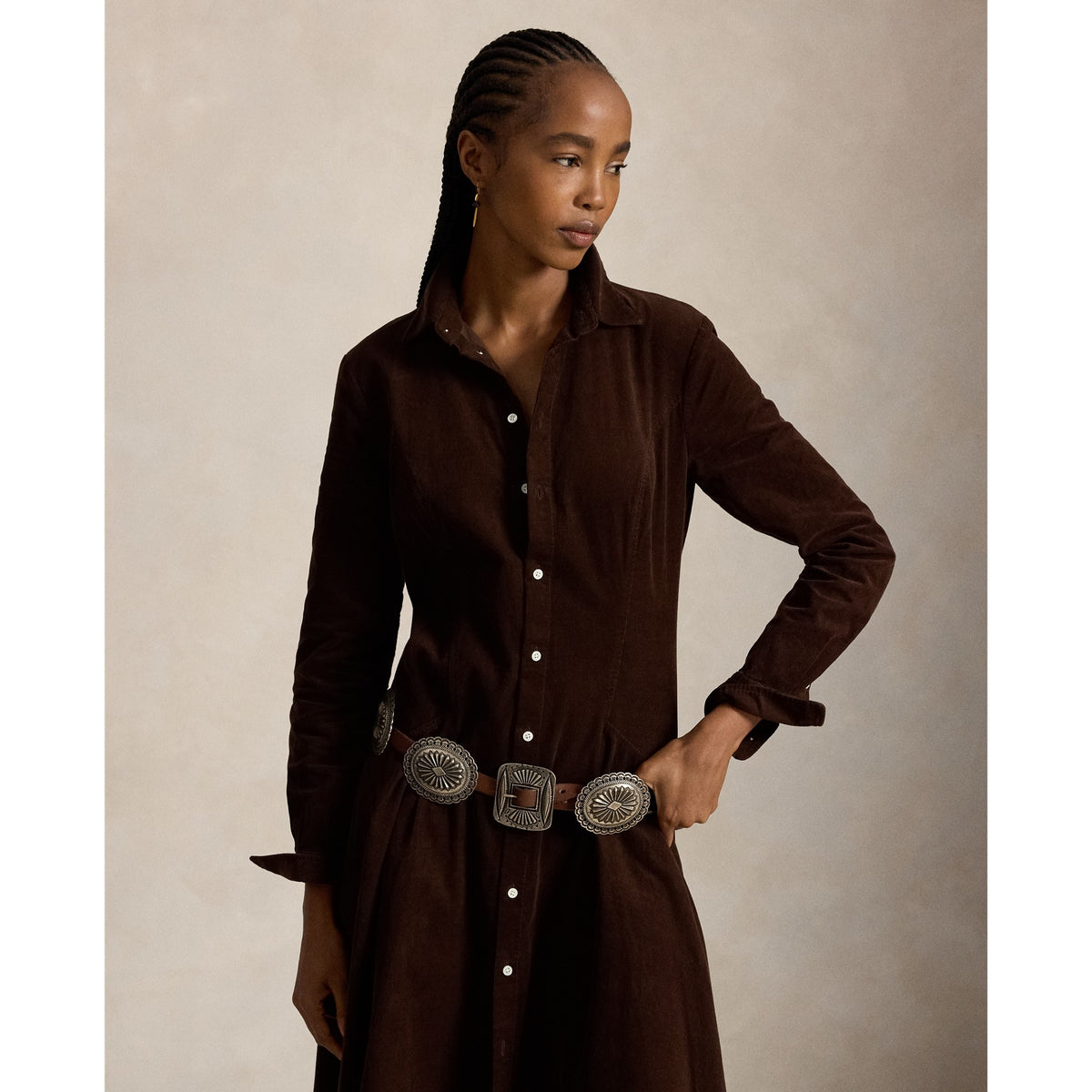 WOVEN-SHIRT DRESS-DRESSES Kjoler