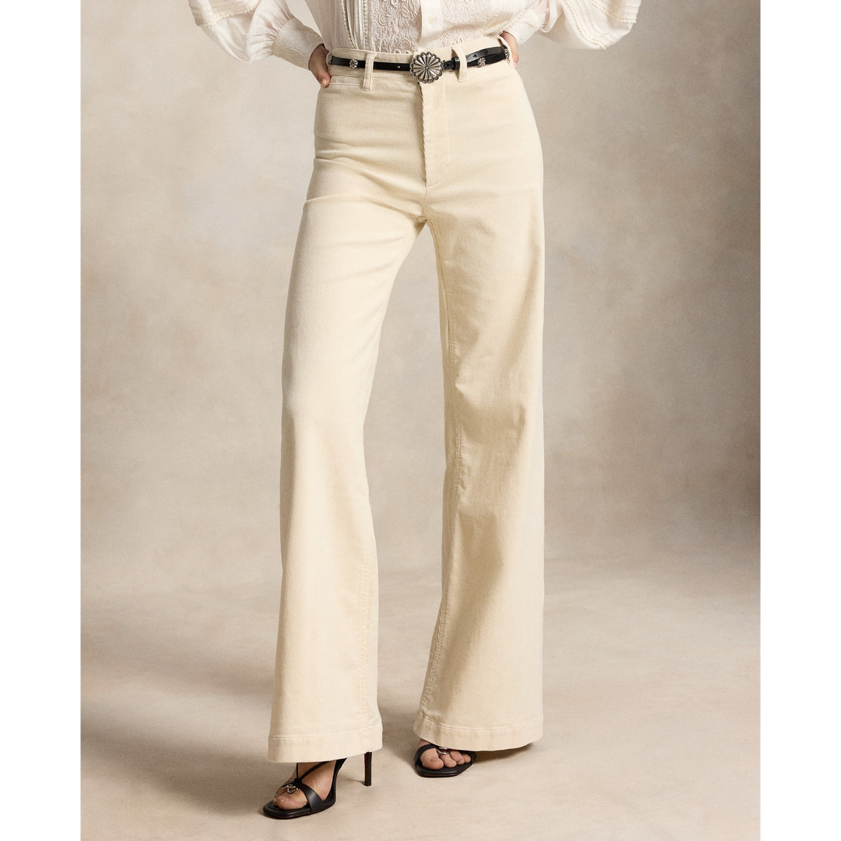 WOVEN-FLARE-PANTS Jeans