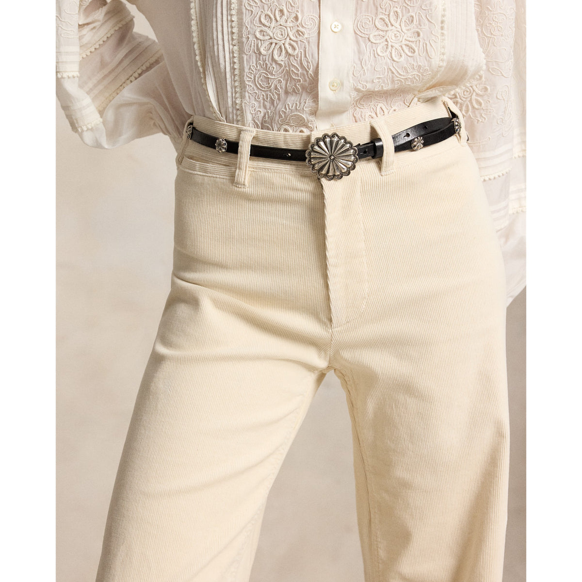WOVEN-FLARE-PANTS Jeans