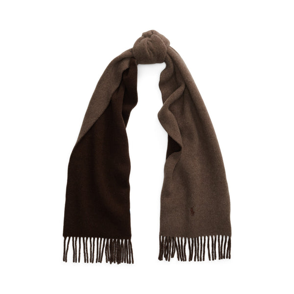 Double-Face Wool Oblong Scarf