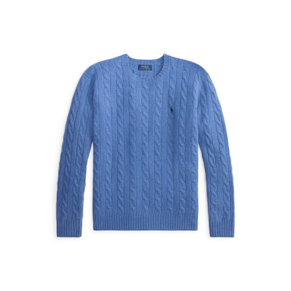 Cable Crewneck Long Sleeve Pullover