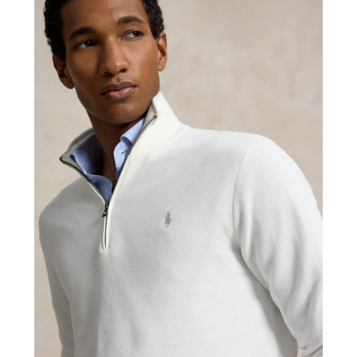 SWEATER-HALF ZIP Genser