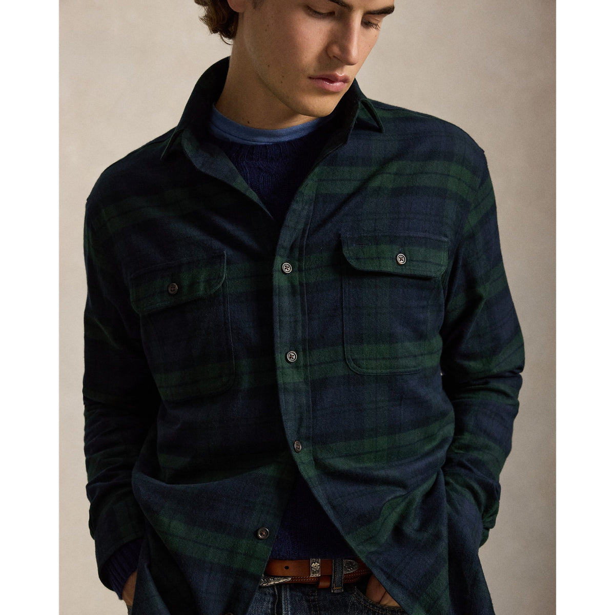 Woven-Sport Shirt-Shirt Skjorter og bluser