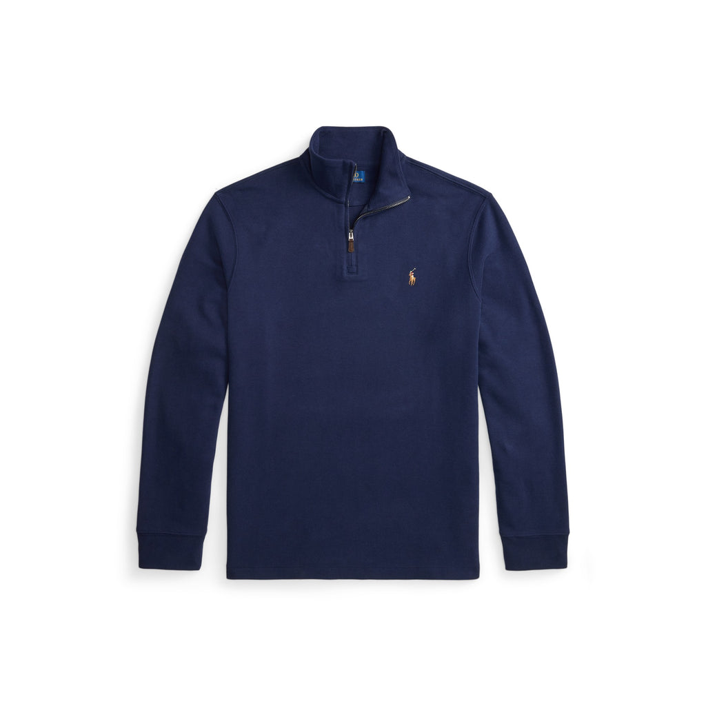 KNIT-HALF ZIP-PULLOVER Genser