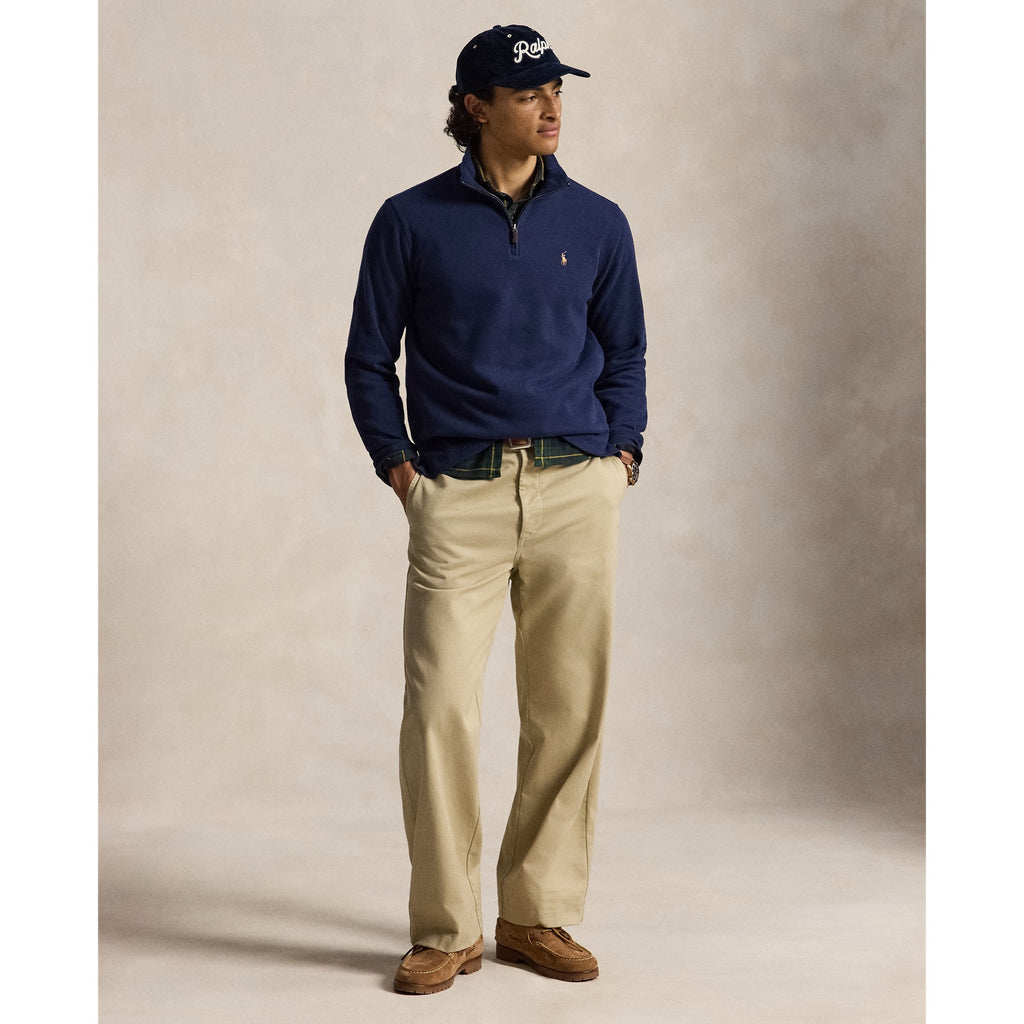 KNIT-HALF ZIP-PULLOVER Genser