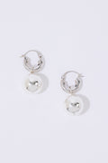 Silver Sphere Hoops Ørepynt