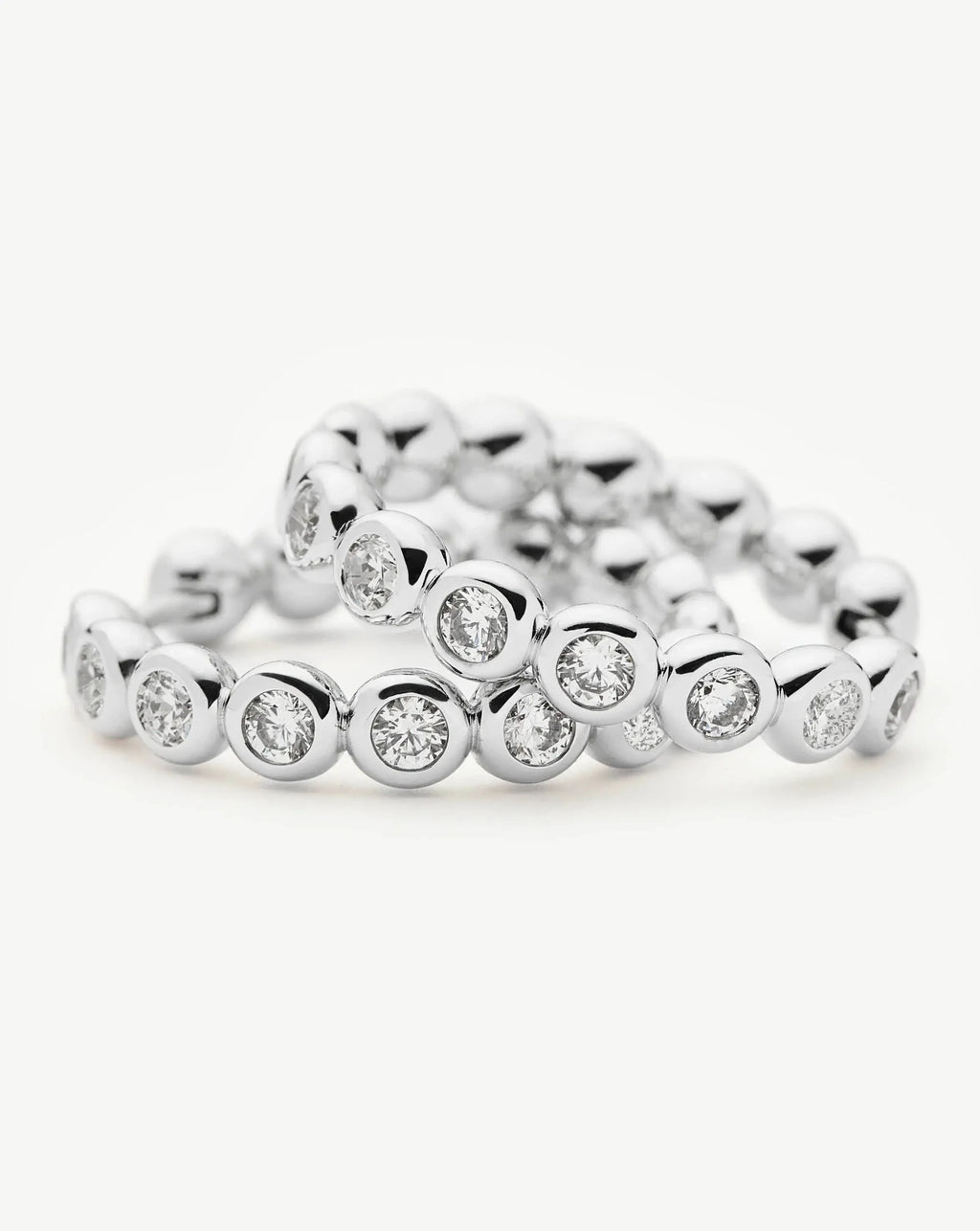 Tennis Medium Hoop Earrings Ørepynt