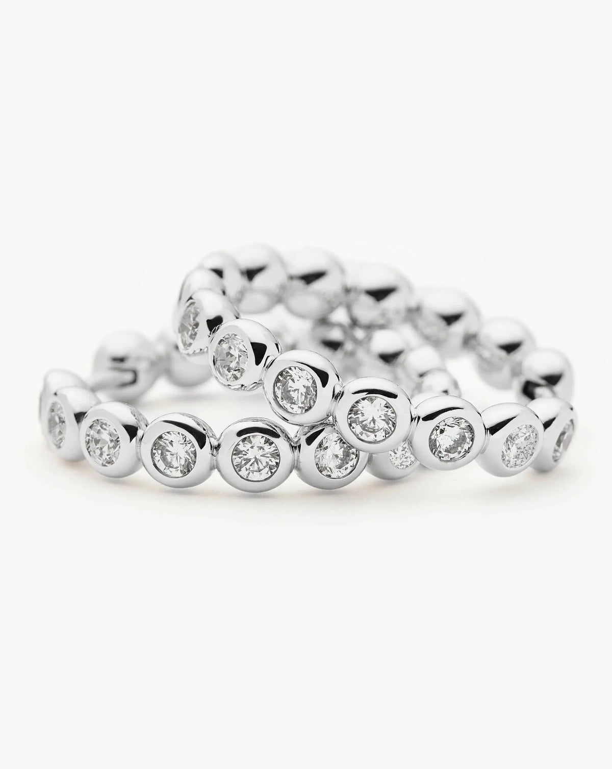 Tennis Medium Hoop Earrings Ørepynt