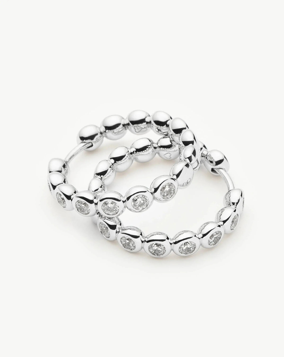 Tennis Medium Hoop Earrings Ørepynt