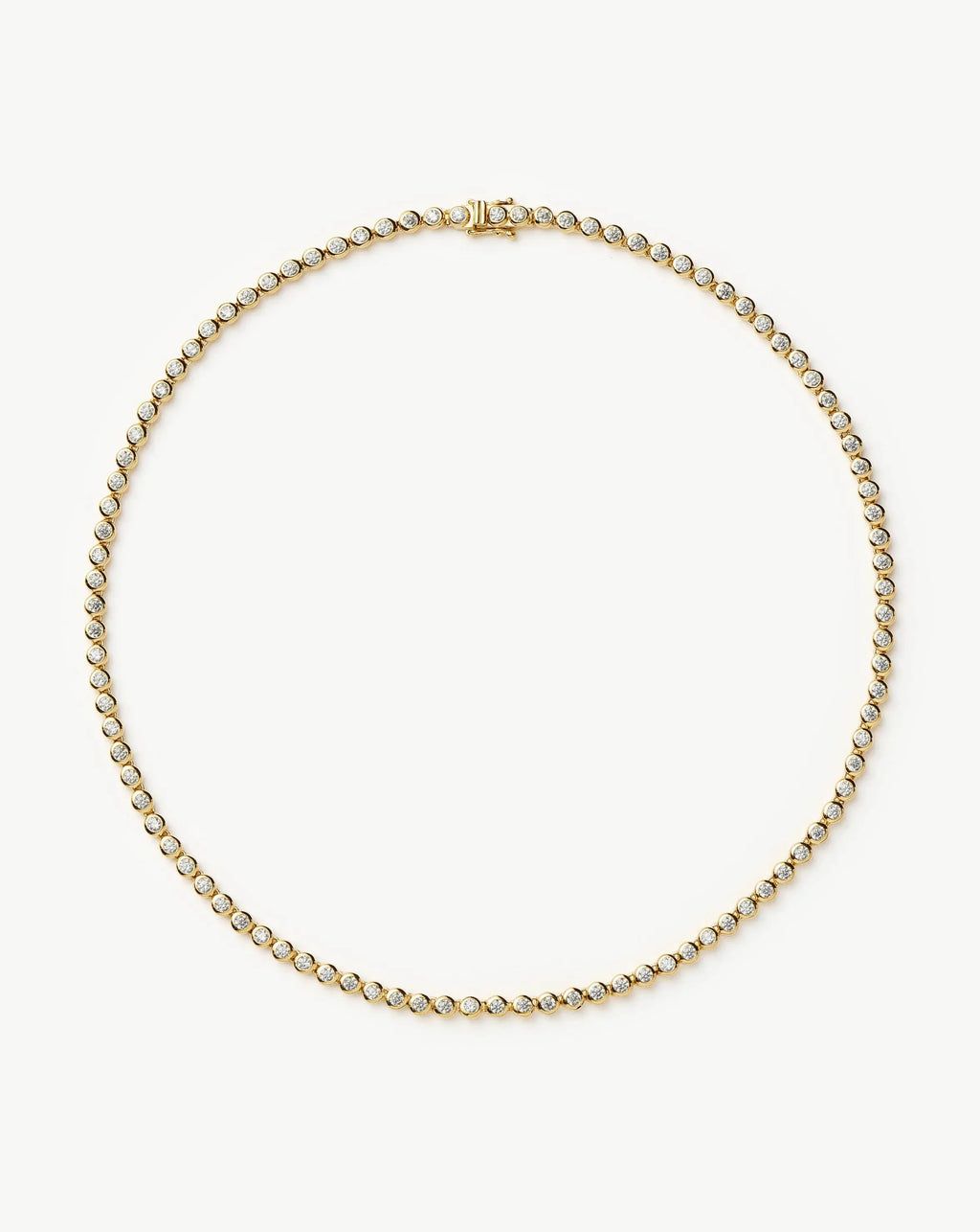 Tennis Round Necklace Smykke