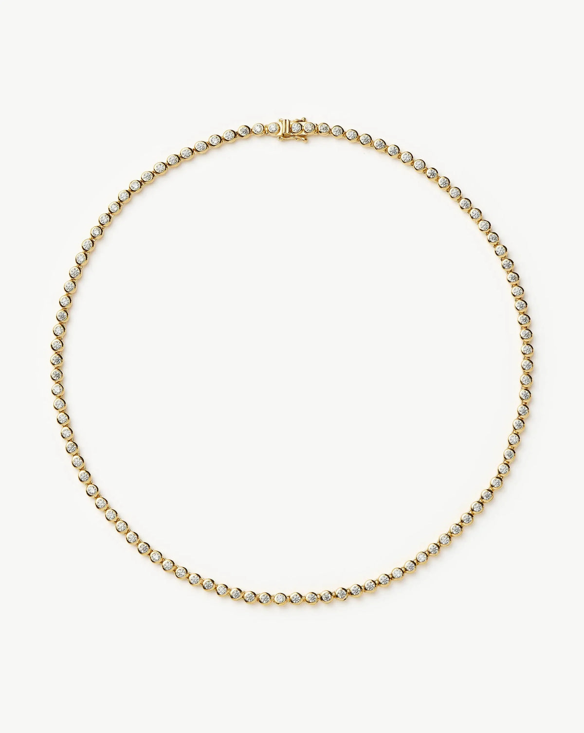Tennis Round Necklace Smykke