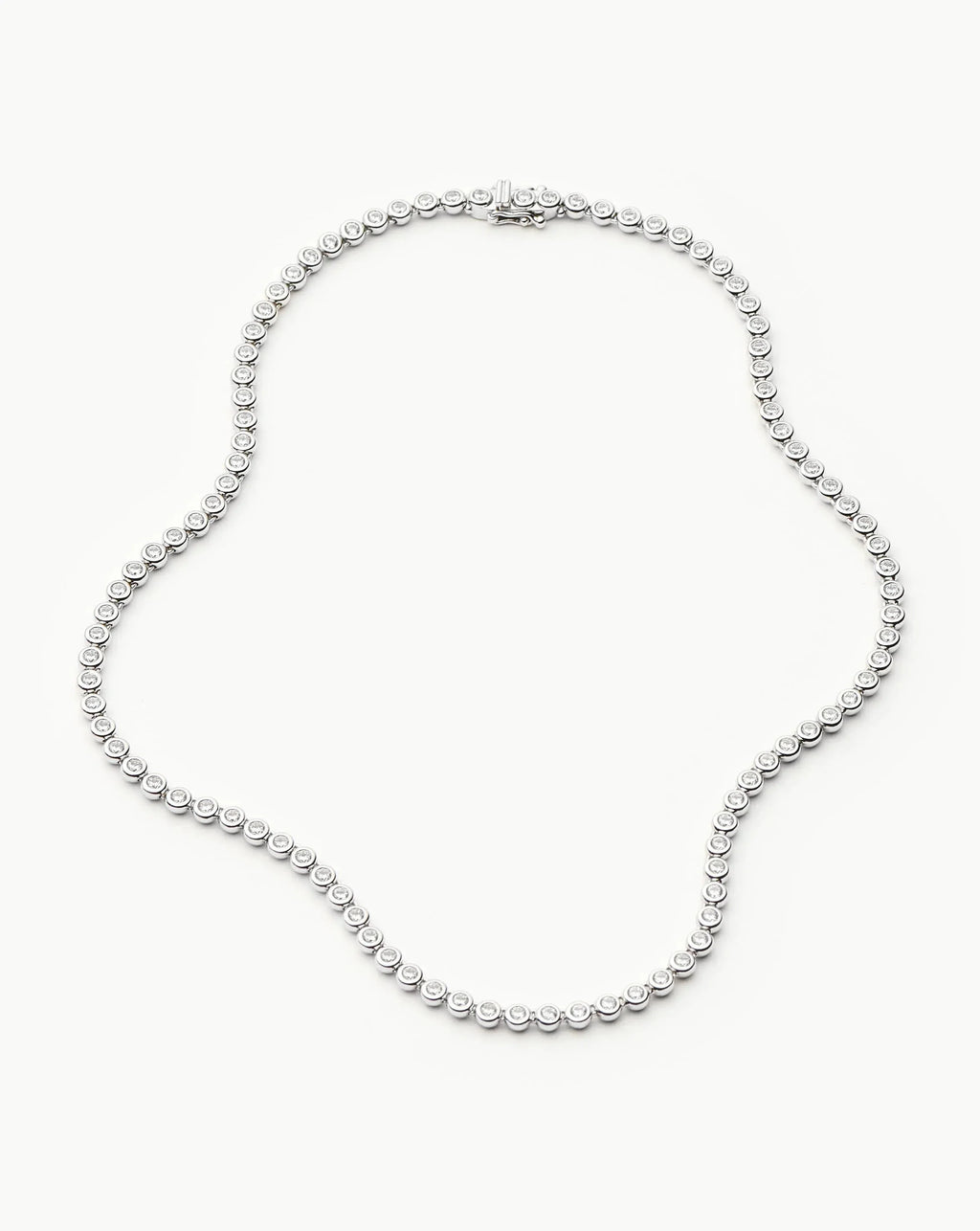 Tennis Round Necklace Smykke