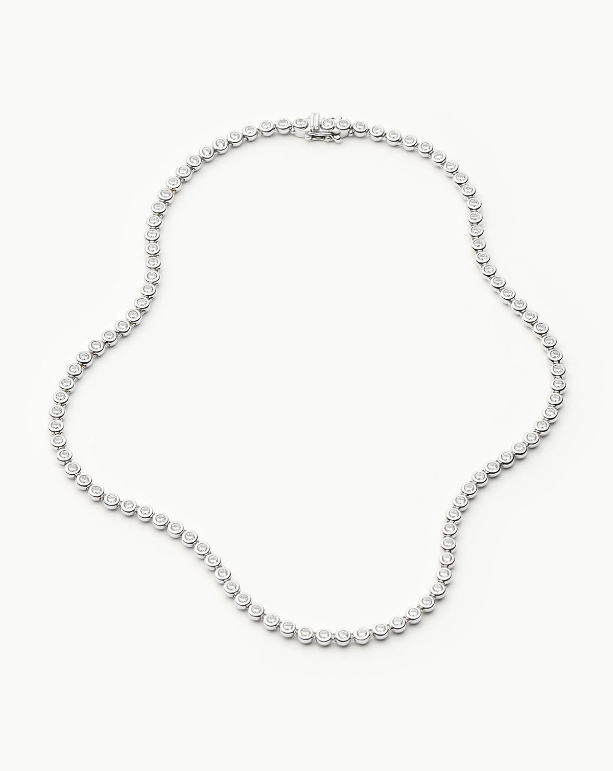 Tennis Round Necklace Smykke