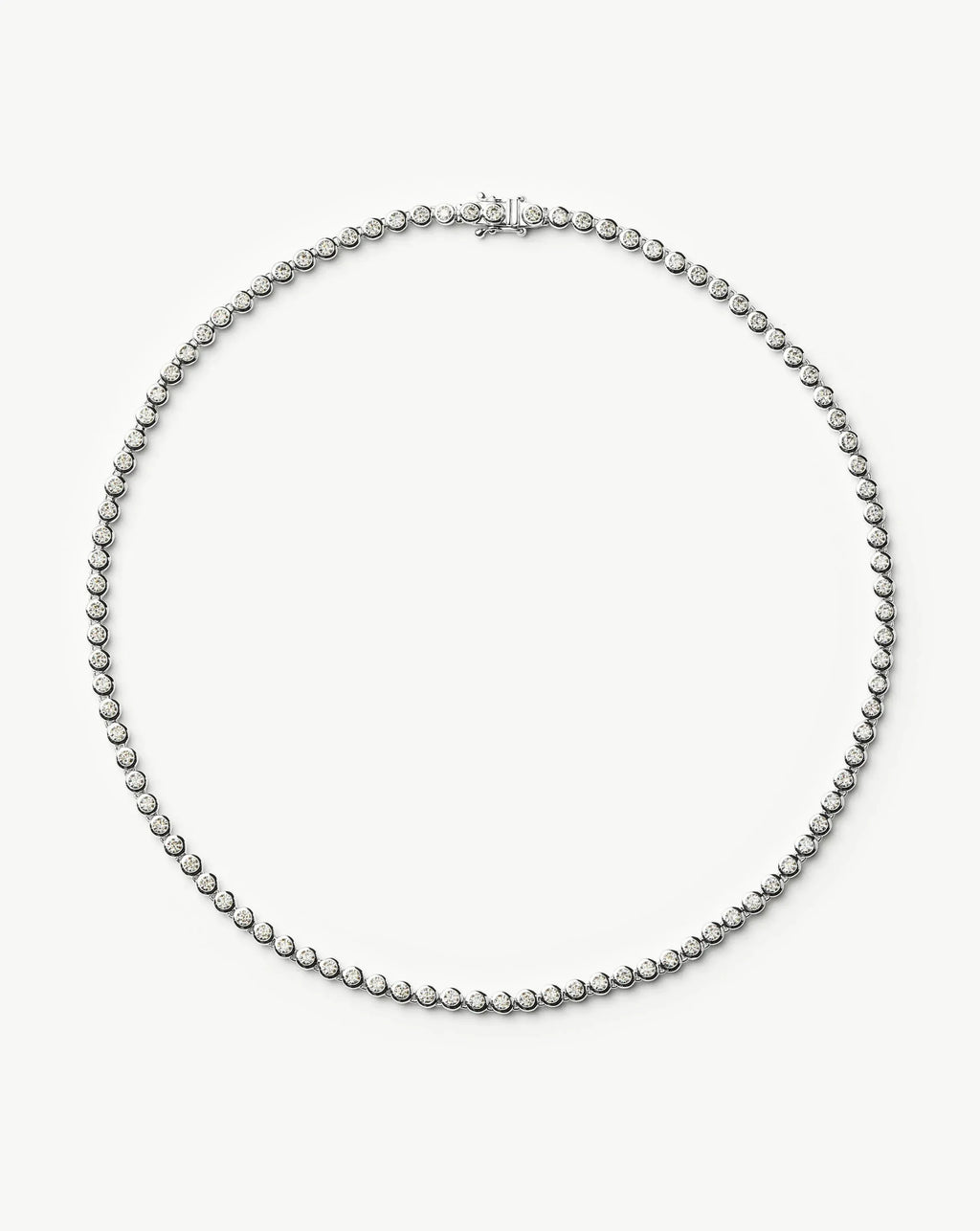 Tennis Round Necklace Smykke