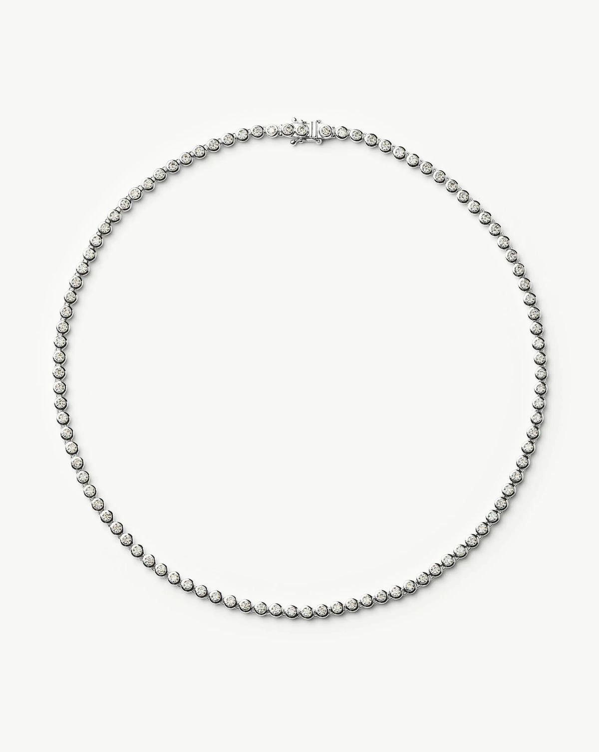 Tennis Round Necklace Smykke