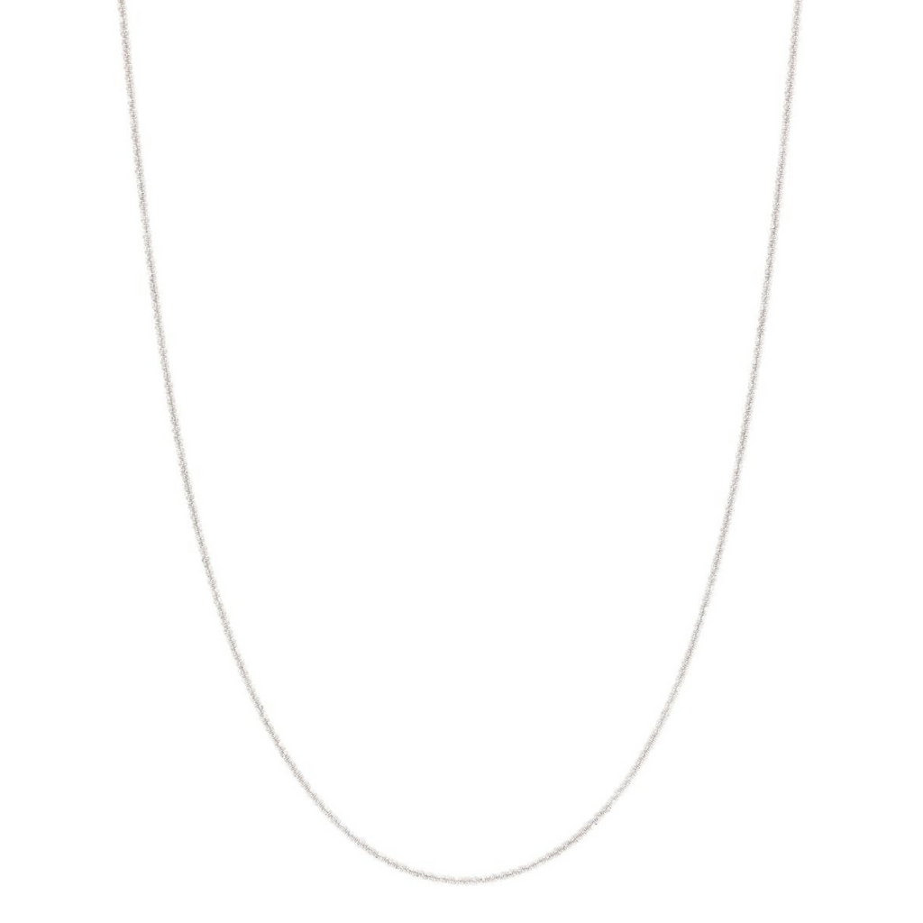 Tinsel Thin Necklace Steel Smykke