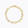 HEART CHAIN BRACELET GOLD Armbånd