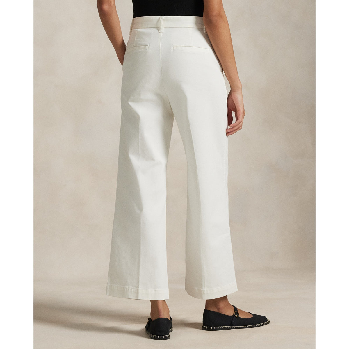 WD LG CHINO-CROPPED-FLAT FRONT Bukse